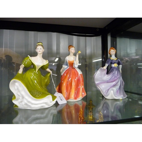 1140 - Three Royal Doulton China Figurines - 