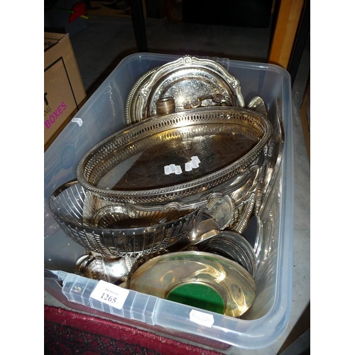 1265 - Box - Silver Plated Items