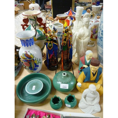 1293 - Oriental Vases, Figures etc.