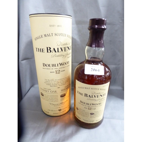 2064 - Bottle of The Balvenie Doublewood 12 Year Old Single Malt Scotch Whisky.