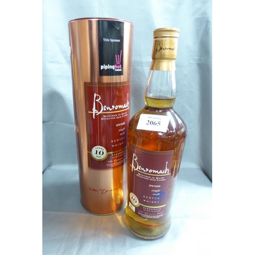 2065 - Bottle of Benromach 10 Year Old Single Malt Scotch Whisky.