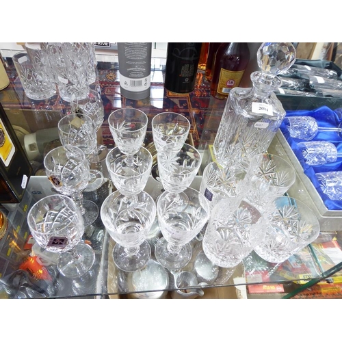 2084 - Selection of Edinburgh Crystal & Other Drinking Glasses & Decanters.