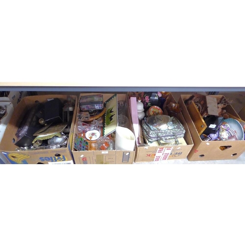 2105 - Four Boxes - Handbags, Cuckoo Clocks, Teapots etc.