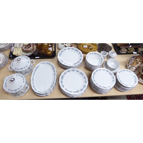 2134 - Large Collection of Continental Porcelain Dinnerware.