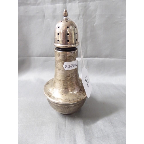 2166 - Silver Sugar Caster - 139g total weight.