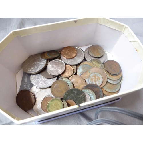 2226 - Box - Assorted UK Copper & White Metal Coins.