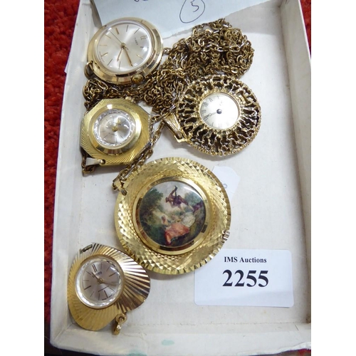 2255 - Box - Assorted Pendant Watches.