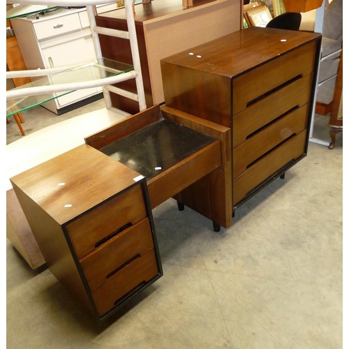 3068 - 1970's Dressing Table & Chest