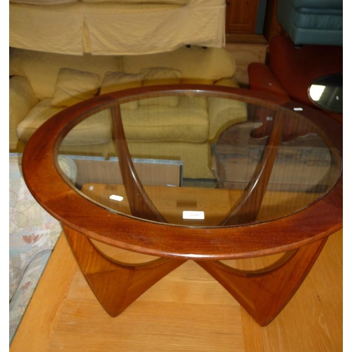 3109 - Vintage Teak G-Plan Glass Top Coffee Table