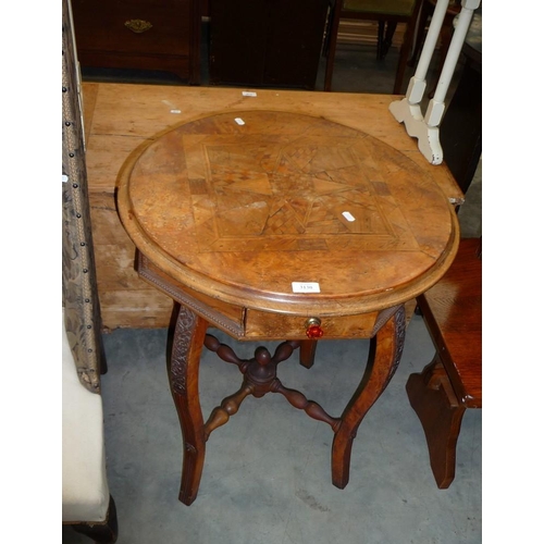 3130 - Walnut Inlaid Centre Table