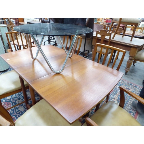 3135 - Vintage Teak Drop Leaf Dining Table