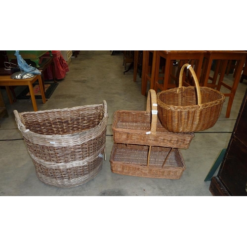 3141 - Assorted Wicker Baskets