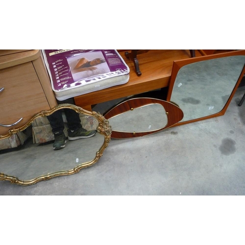 3151 - 3 Vintage Wall Mirrors