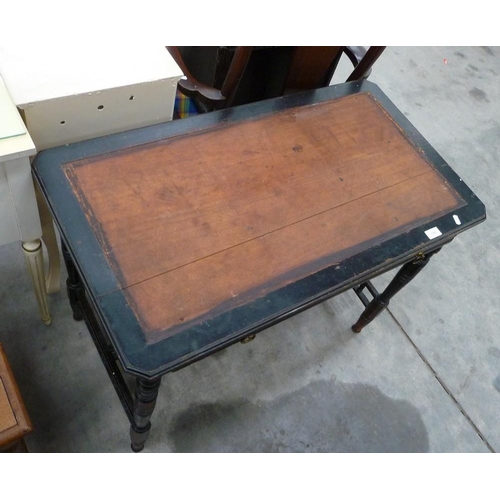 3201 - Ebonised Writing Table