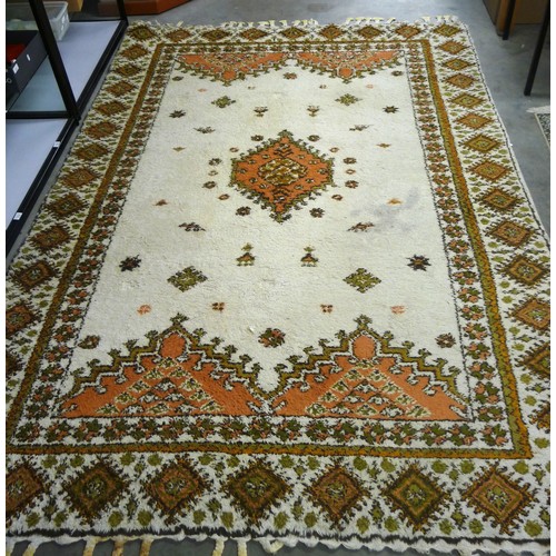 2469 - Large Indian Style Wool Rug - 275 x 187cm.