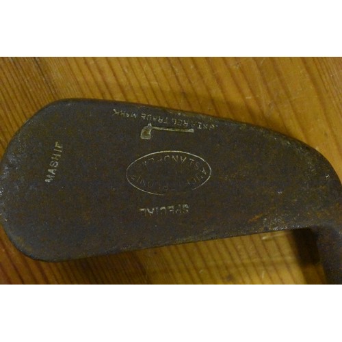 257 - Eight Hickory Shafted Golf Clubs