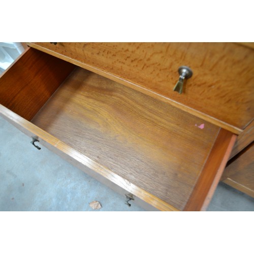 3440 - Oak Two Over Three Drawer Chest