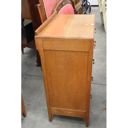 3440 - Oak Two Over Three Drawer Chest