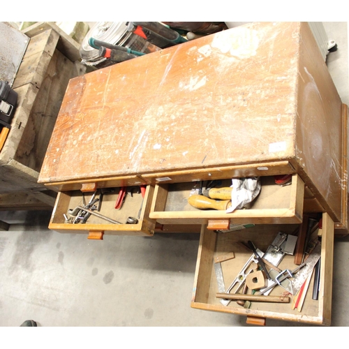 108 - Victorian Pine Tool Chest with Assorted Tools