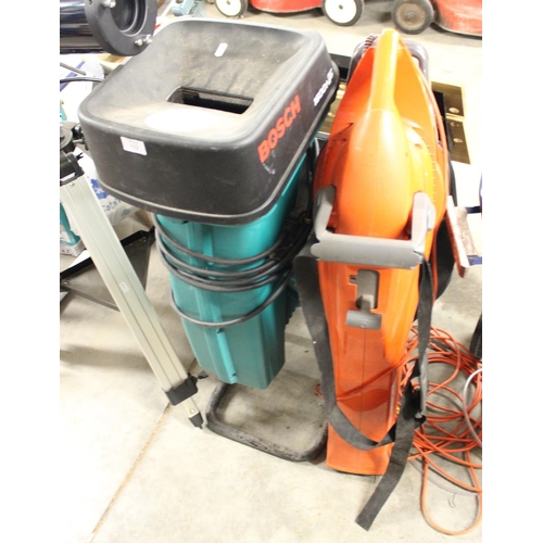 112 - Bosch Garden Shredder and Flymo Blower Vac