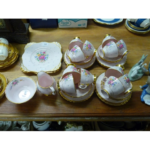 519 - Tuscan China Floral Tea Set