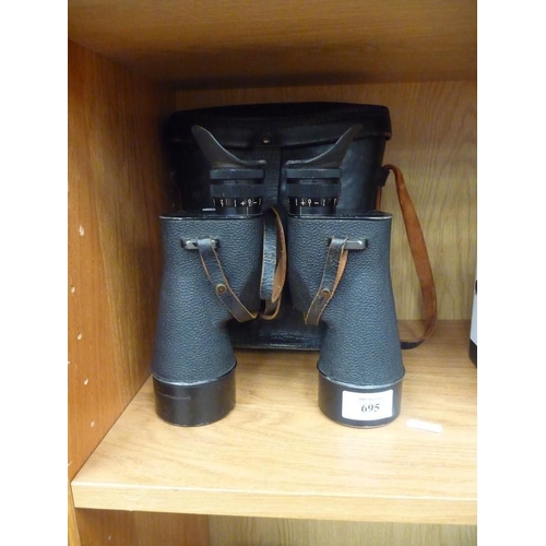 695 - Pair Of Sard Bu Aero Us Navy Marked 21 Binoculars