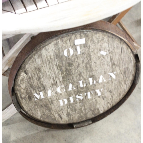 77 - Macallan Whiskey Barrel Lid