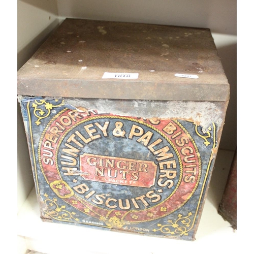 1010 - Vintage Huntley & Palmers Advertising Biscuit Tin.