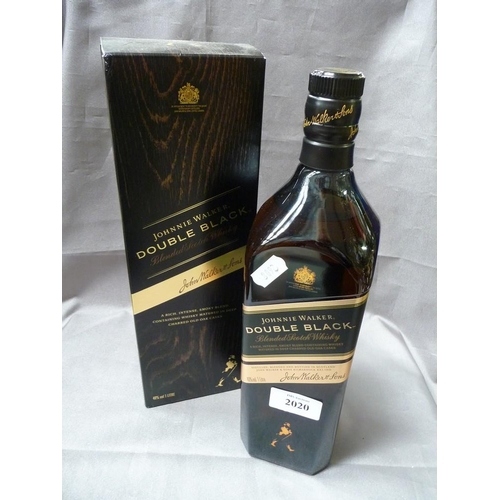 2020 - 1 Litre Bottle of Johnnie Walker Double Black Blended Scotch Whisky