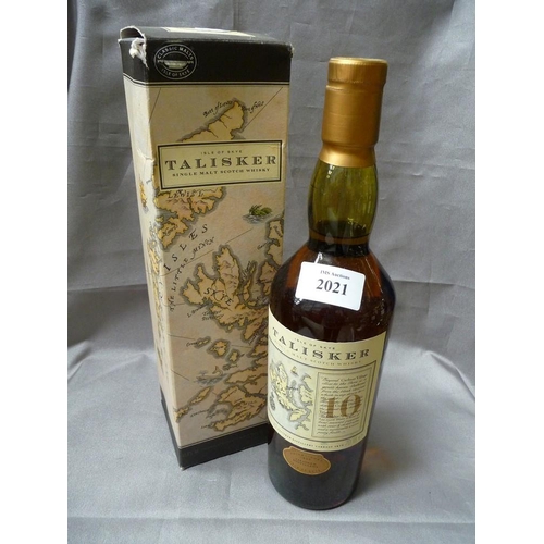 2021 - Bottle of Talisker 10 Year Old Isle of Skye Scotch Whisky