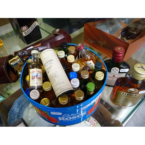 2029 - Collection of Whisky & Other Miniatures, Quarter Bottles, Flask etc