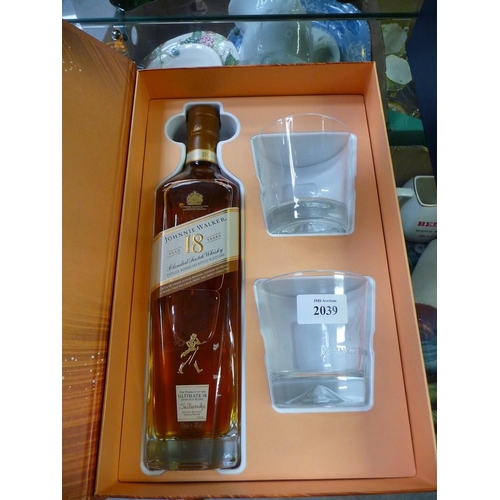 2039 - Bottle Johnnie Walker 18 Year Old Blended Whisky 200th Anniversary Edition