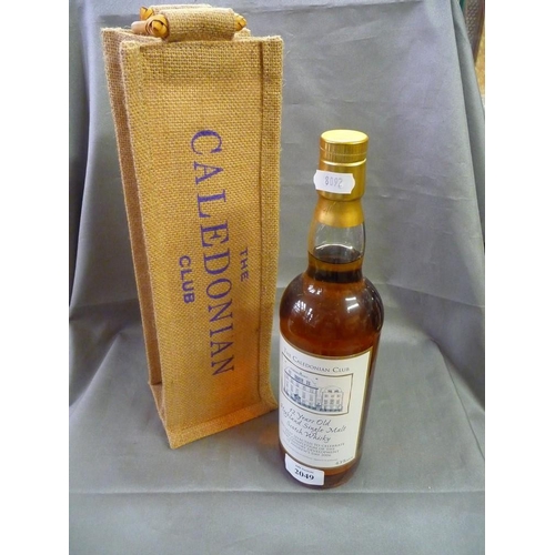 2049 - Bottle of The Caledonian Club 12 Year Old Highland Single Malt Scotch Whisky