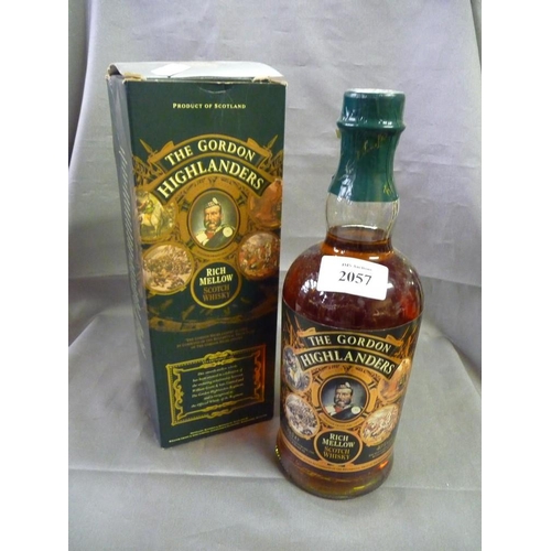 2057 - Bottle of The Gordon Highlanders Rich Mellow Scotch Whisky