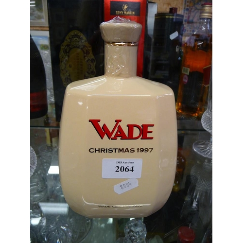 2064 - Sealed Wade Decanter & Contents - Christmas 1997