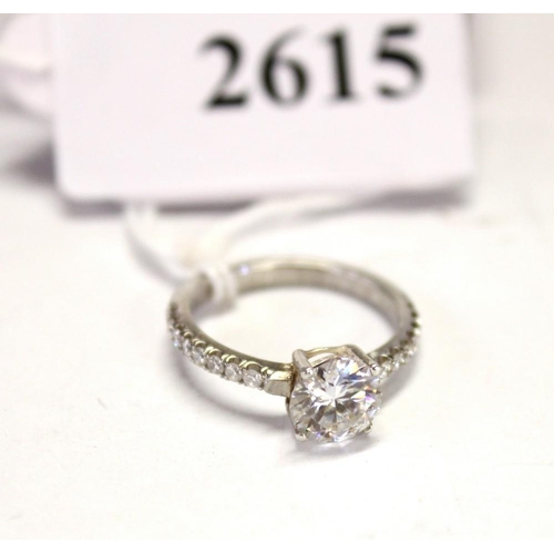 2615 - Solitaire Ring (Lily Giselle Arkwright) Moissanite - UK Size I