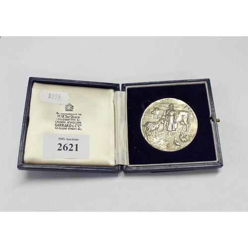 2621 - Royal Association of British Dairy Farmers Medal - Silver Award for Best Bred Pigeon 1972