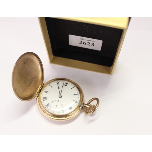 2623 - Gold Plated Elgin Pocket Watch