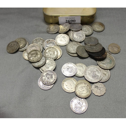 2690 - Tray of UK Coins