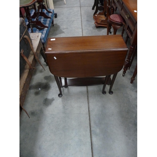 3137 - Mahogany Small Drop Leaf Table