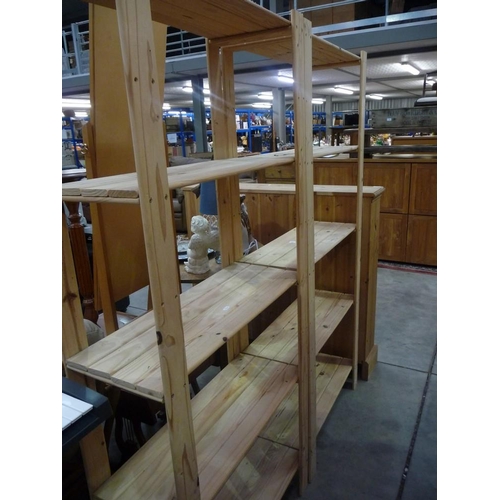 3243 - Pair Pine Open Bookcases