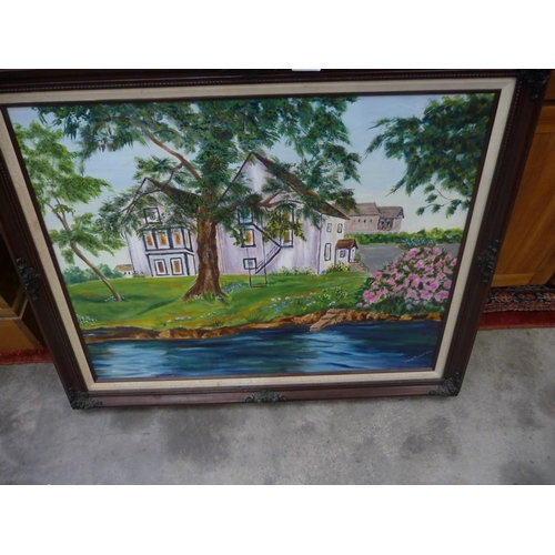 3245 - Oil Painting Mansion House, Signed Clive Tillotson