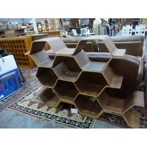 3351 - Honeycomb Modular Shelving Unit