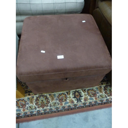 3360 - Brown Fabric Storage Stool