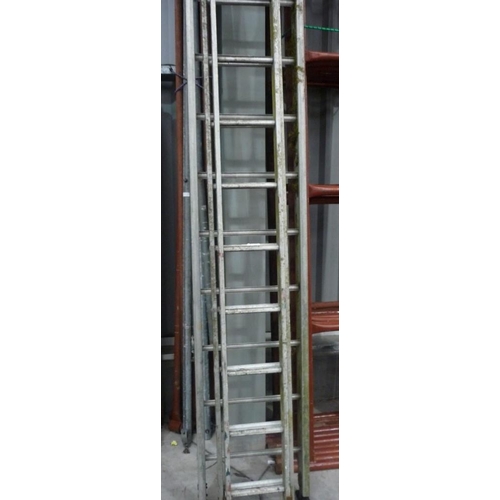 3379 - Aluminum Extending Ladder and One Other