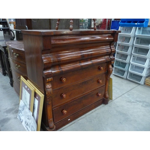 3392 - Victorian Mahogany Ogee Chest