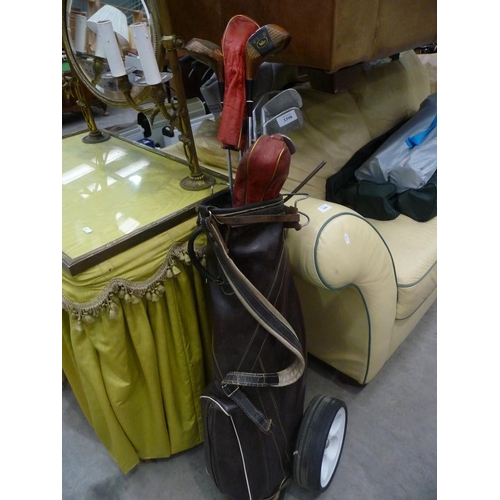 3398 - Golf Clubs, Bag and Trolley