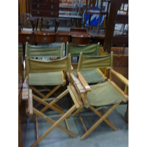 3439 - Four Directors Chairs (as found)