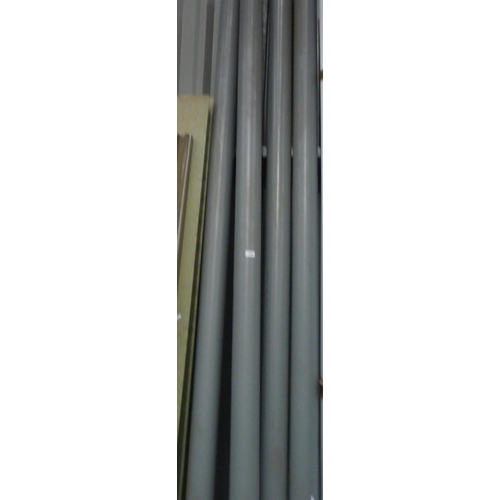 3443 - Four 110mm PVC Drainpipes