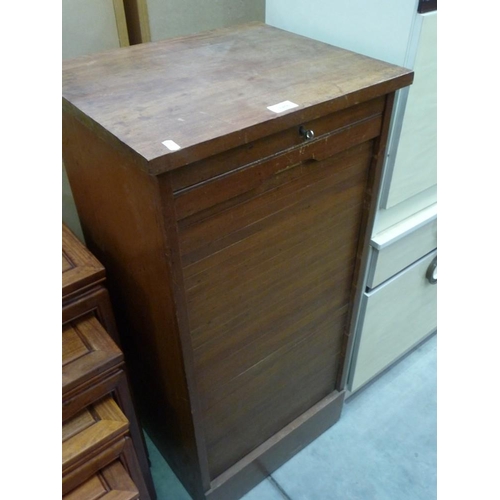 3456 - Mahogany Tambour Front Cabinet